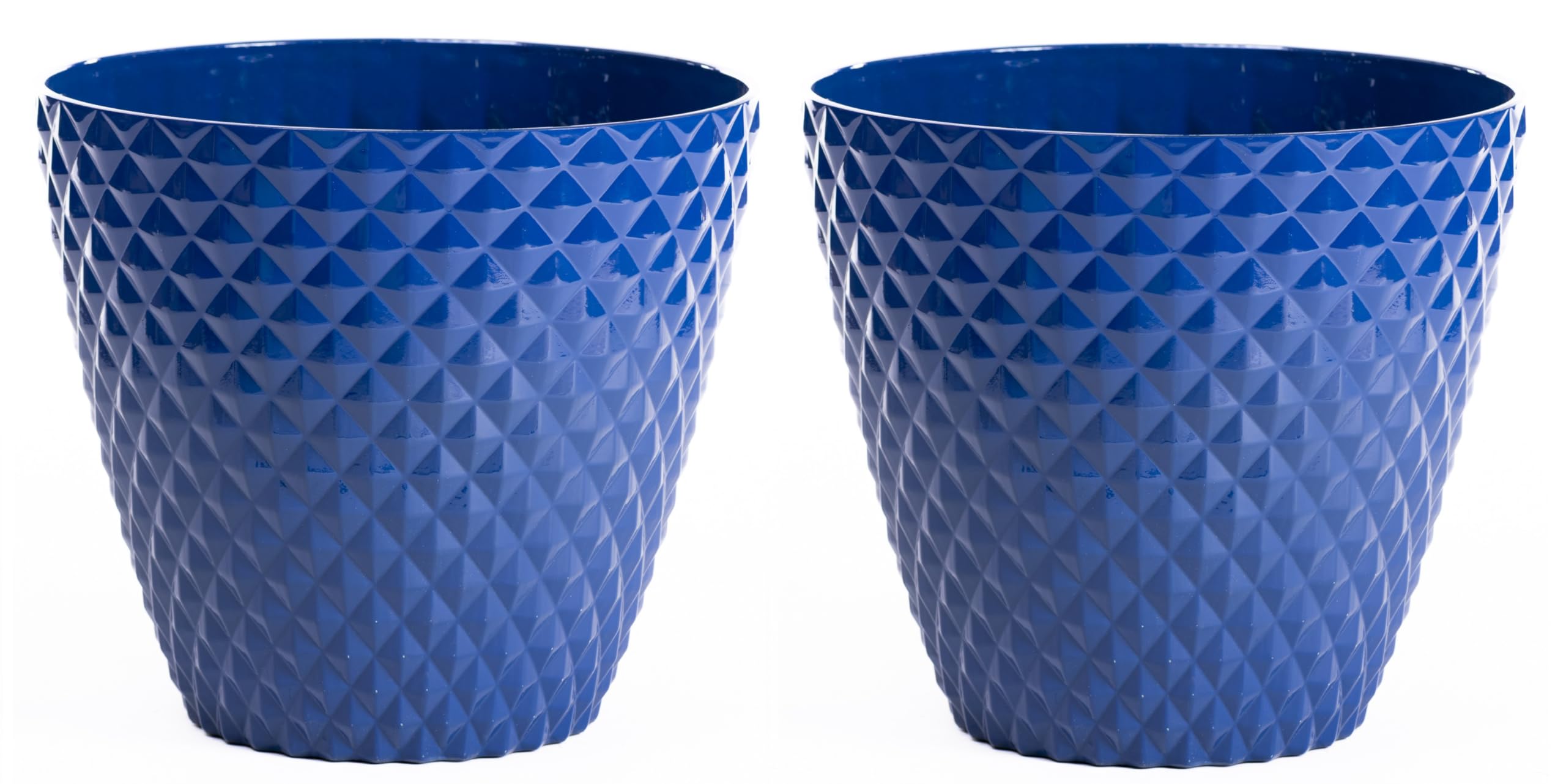 Garden Gear Diamond Planter - Blue - 39.5cm - Plastic