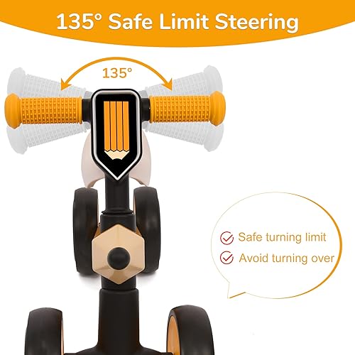 Miniatura 3 de Maydolly Bicicleta de equilibrio para bebés, juguetes para niños de 1 año, niñas de 10 a 24 meses, 4 ruedas para regalos de primer cumpleaños