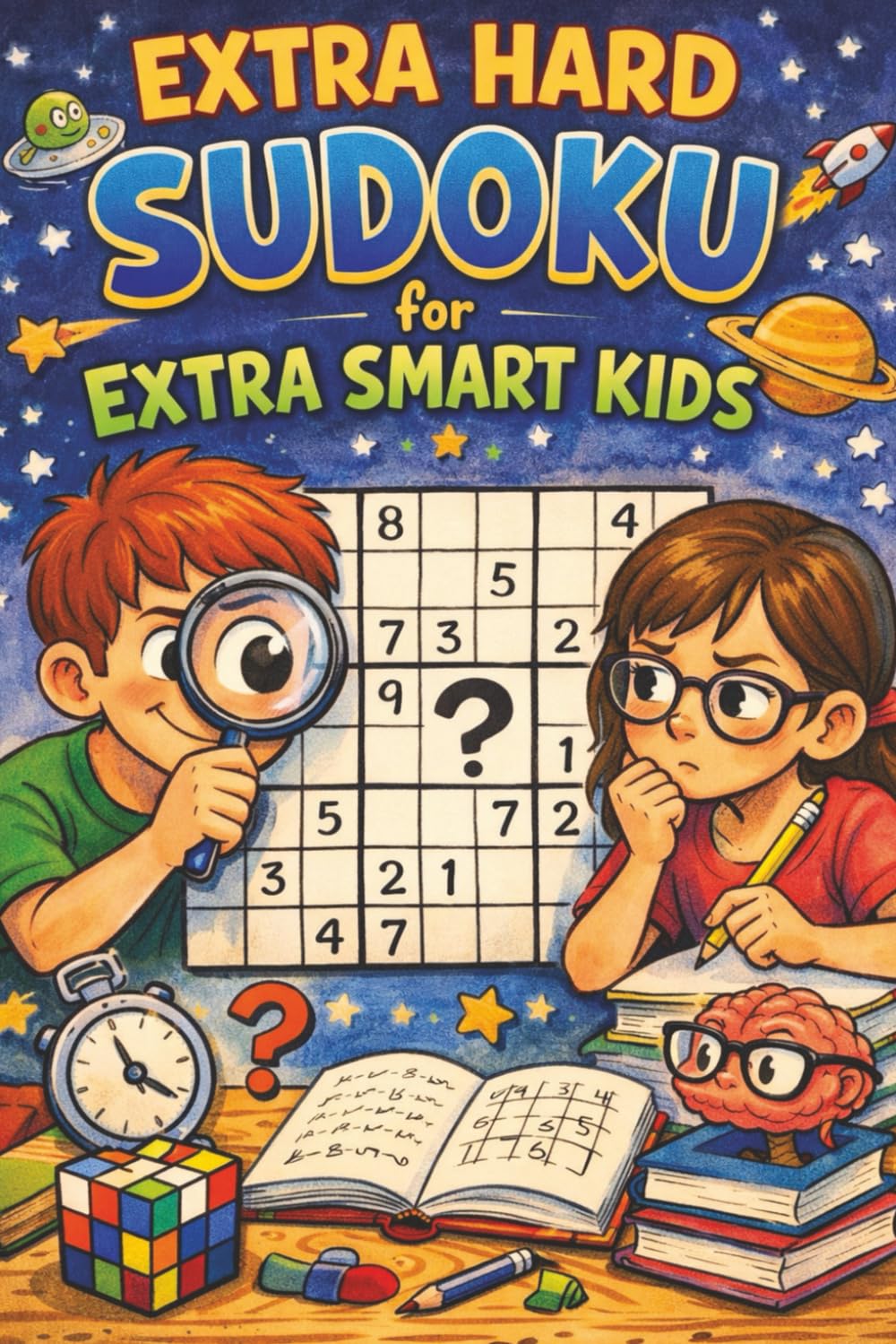 Extra Hard Sudoku For Extra Smart Kids: More than 150 Challenging Sudoku Puzzles