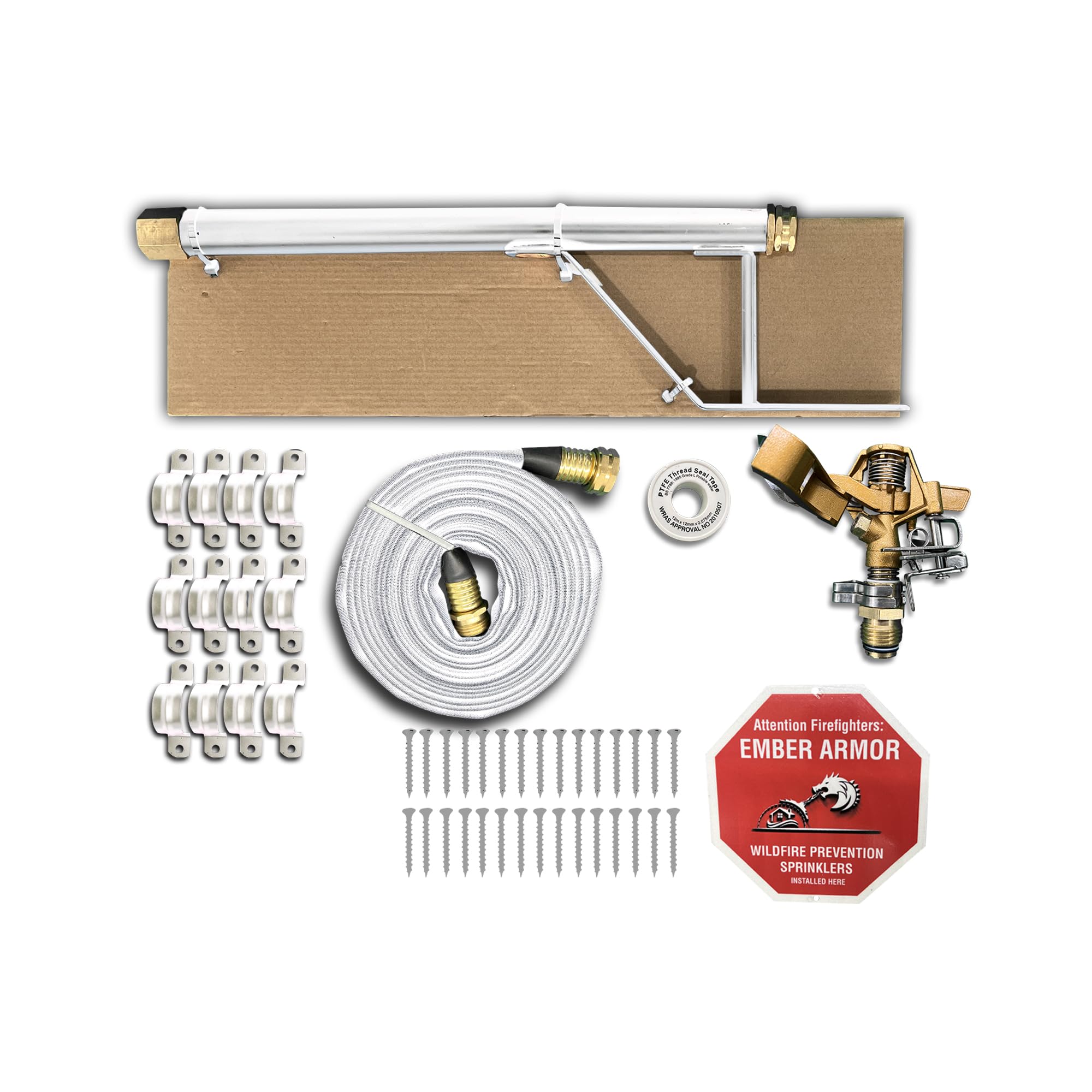 Ember Armor Wildfire Protection Sprinkler (White)