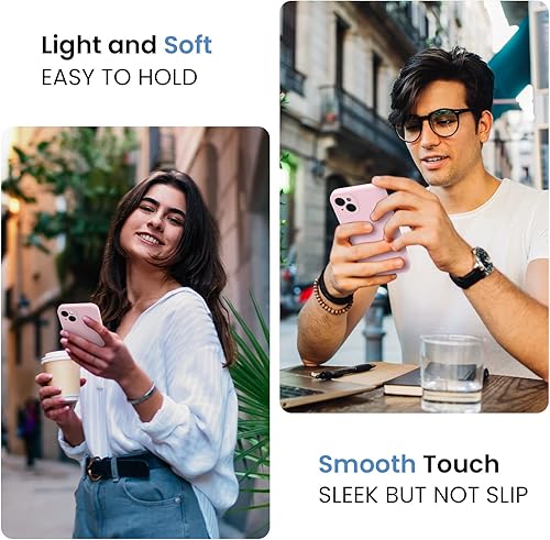 Miniatura 160 de FireNova Funda para iPhone 14 Pro, funda de silicona mejorada [protección de cámara] con [2 protectores de pantalla], forro interior de microfibra