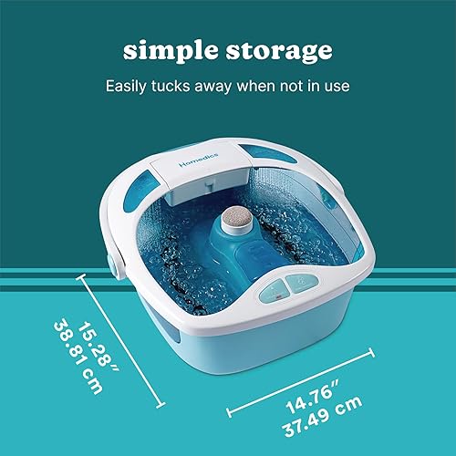 Miniatura 5 de HoMedics Shower Bliss Foot Spa, chorros de agua para masaje de ducha, centro de pedicura con 3 accesorios, control táctil de los dedos, FB-625H