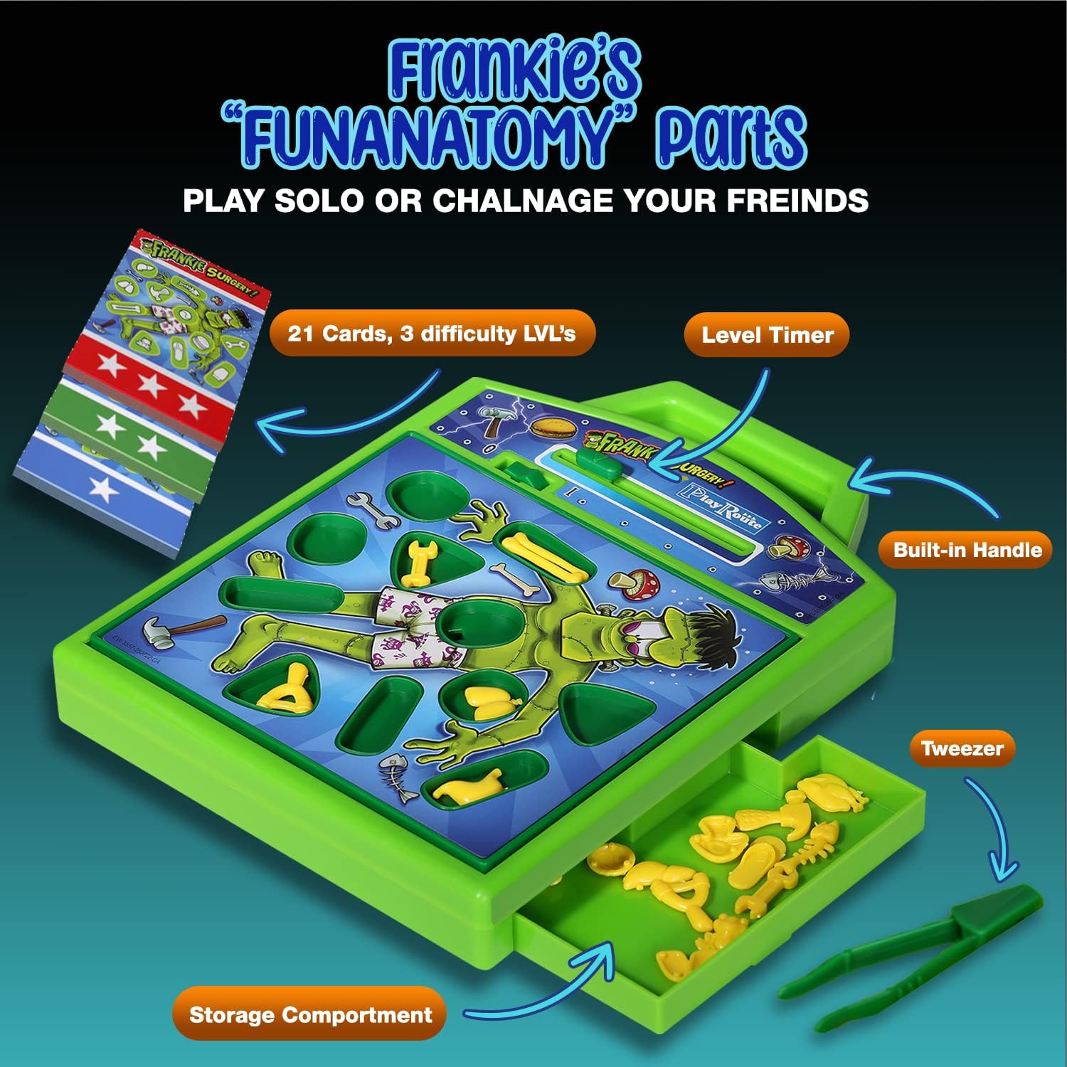 PlayRoute Juego de operación emergente divertido juego de mesa ...