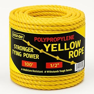 10 Garden Rope Fence Ideas for Coastal and Casual Style 83 Polypropylene Rope 100Ft – 1/2 Inch Twisted Nautical Rope – Oil Resistan...