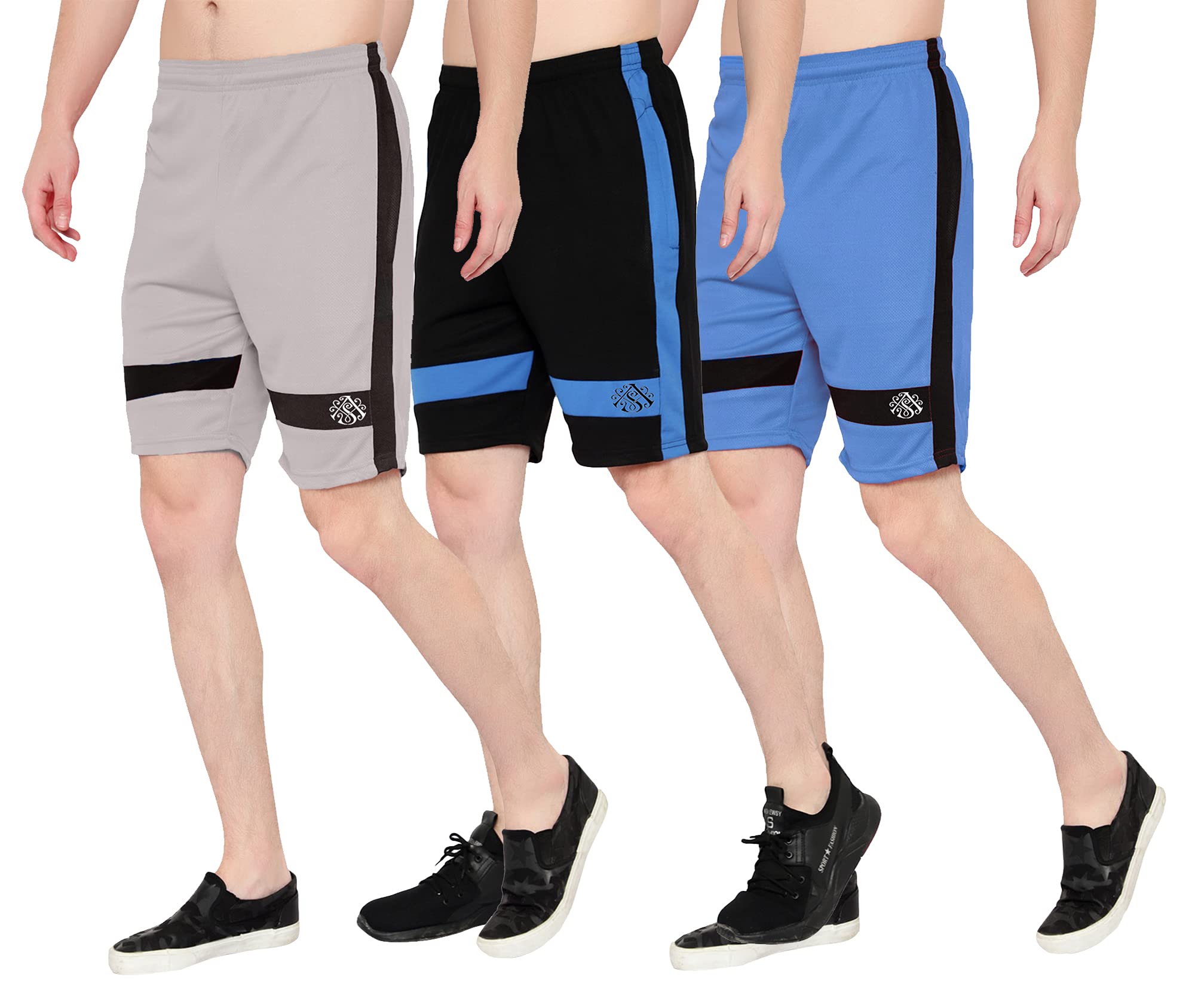 fort worth Combo Pack of 3 Shorts Ultra Lightweight Gym Short for Men-picture-36