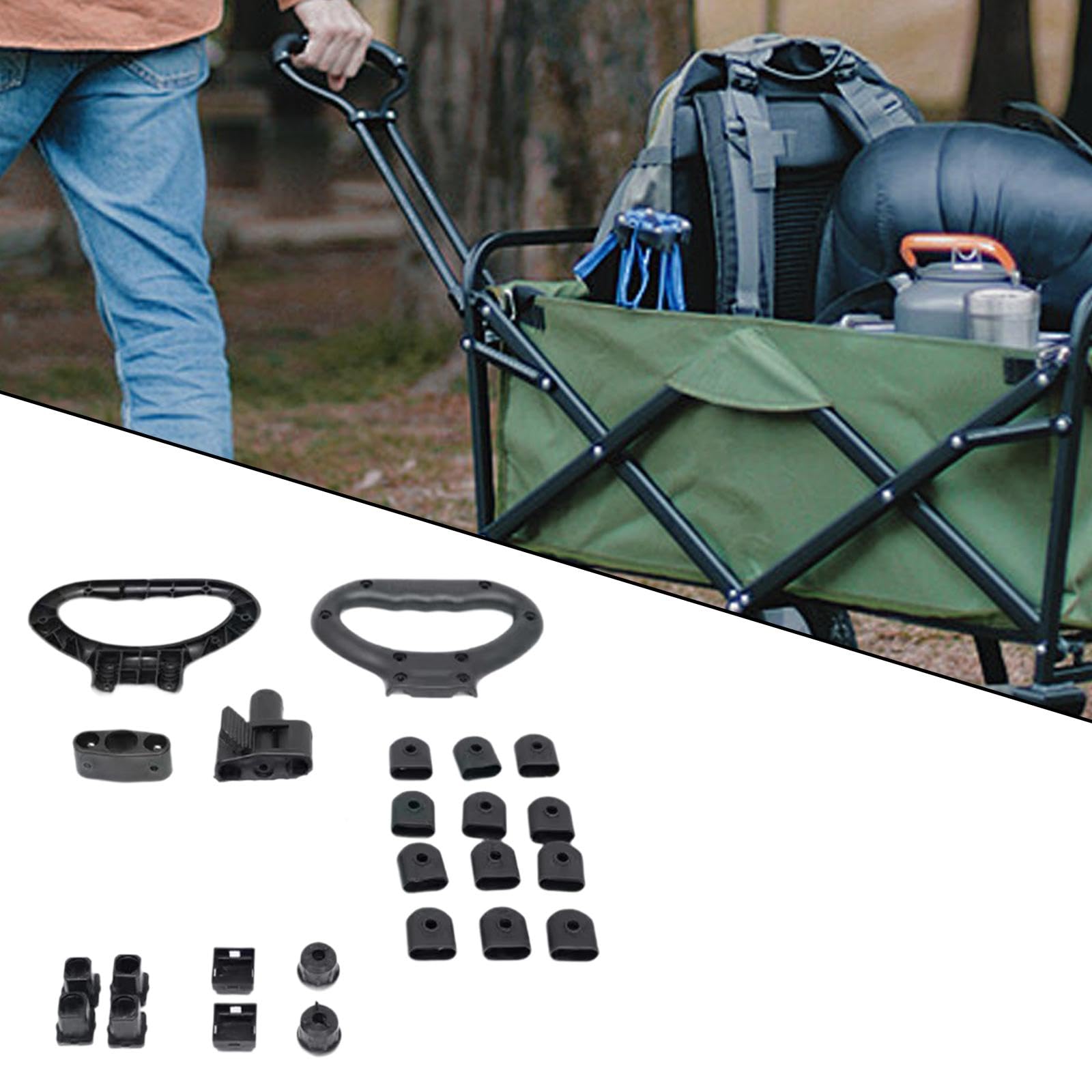 B Baosity Pièces de Rechange pour Chariots, Accessoires pour Chariots Pliants, Pièces Détachées pour Chariots Pliables