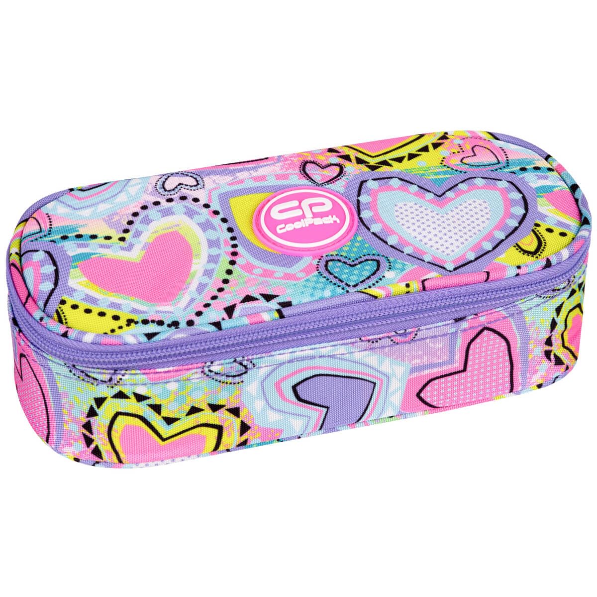 Coolpack F062832, Estuche CAMPUS Pastel Heart, Multicolor