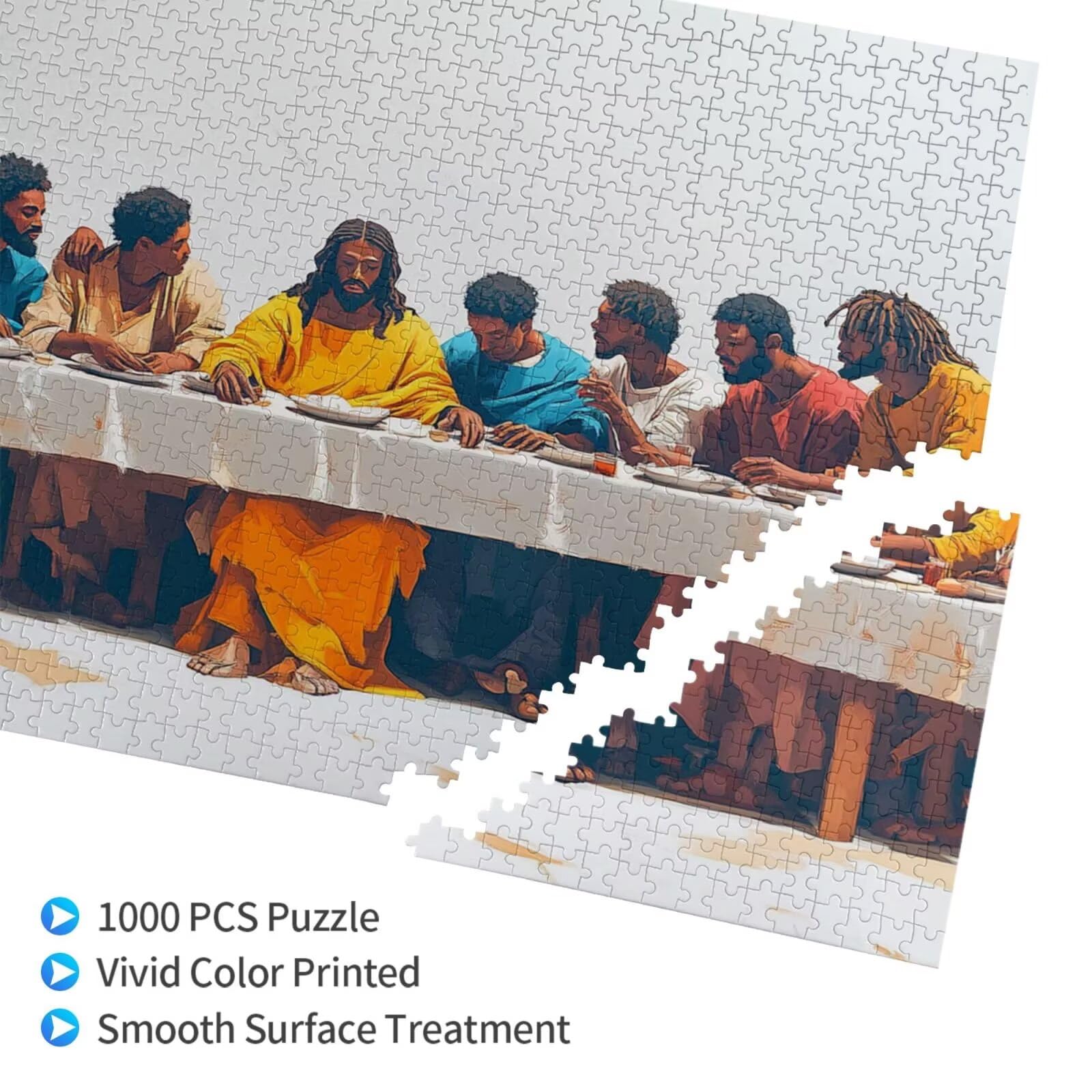 Jesús Puzzle 2000 Piezas,Rompecabezas Adultos de Madera,La Última Cena Puzzles Juegos Divertidos/Relajantes/Desafiantes para Adultos y Principiantes,como Regalo para Amigos y Seres Queridos M-16