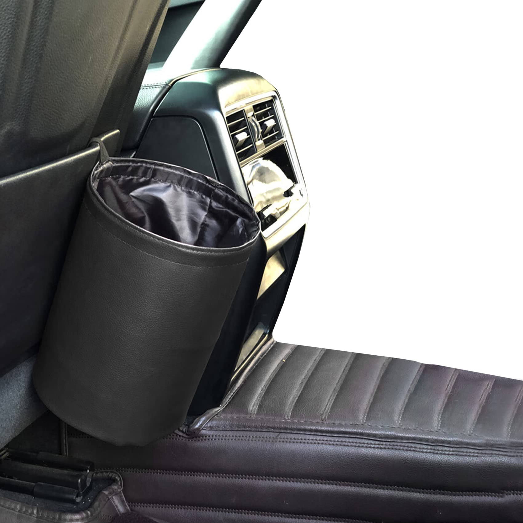 Car Trash Can, Collapsible Pop Up Trash Can for Cars, PU Leather Car Garbage Can, Waterproof Car Garbage Can, Portable Garbage Bin, Car Interior
