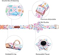 Vista 134 de Lionheart glory Collar de perro con bandera estadounidense, collar de flores para perro del 4 de julio, resistente y ajustable, collar patriótico