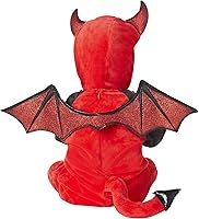Vista 2 de Spirit Halloween Disfraz de una pieza de diablo rojo para bebé, disfraces de bebé, lindos disfraces de bebé, disfraces de diablo traje de mameluco