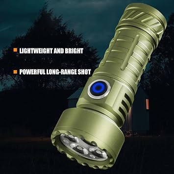 Compact Flashlight Multiple Lighting Modes Waterproof Aluminum Alloy Texture Suitable for Outdoor Activity Enthusiasts Hiking Flashlight