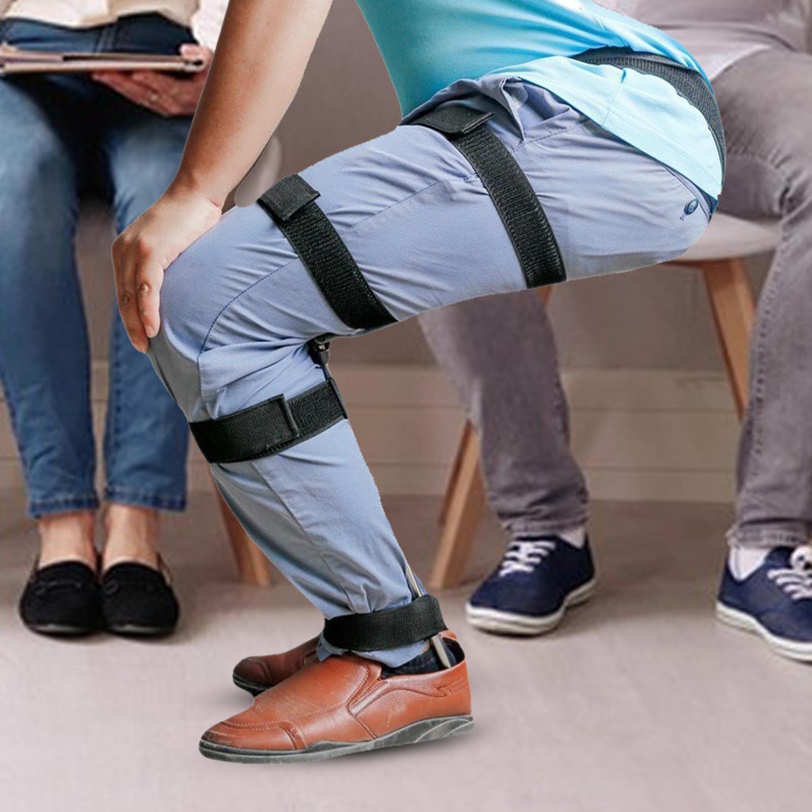 Silla portátil | Asiento portátil | Pantalones de Silla | Silla invisible de exoesqueleto humano portátil | Asiento ajustable para concierto metro autobús