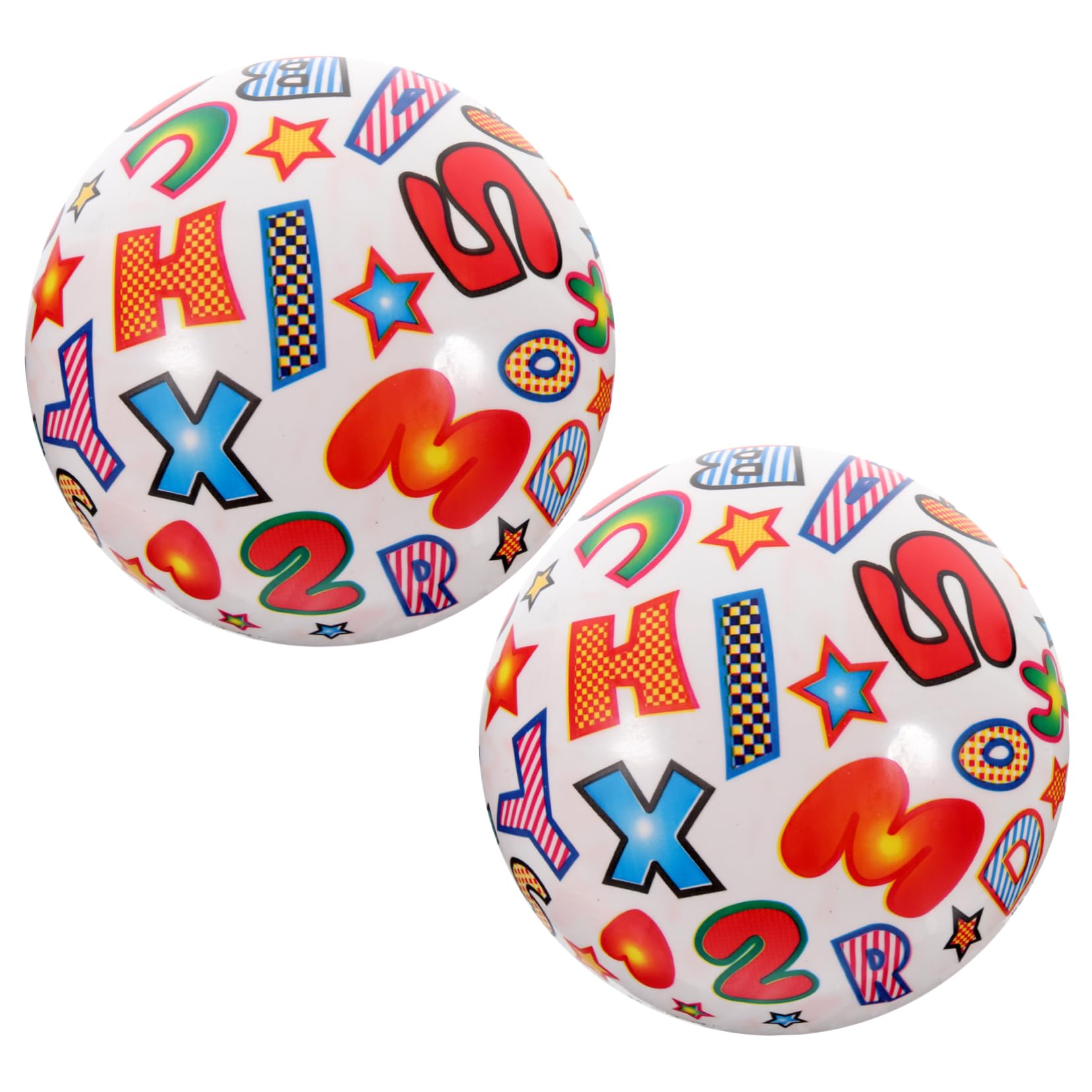 Vaguelly 2pcs Inflatable Beach Balls Lightweight Pool for All Ages for Home Games and for Adults for Swimming Pool and Beach Fun