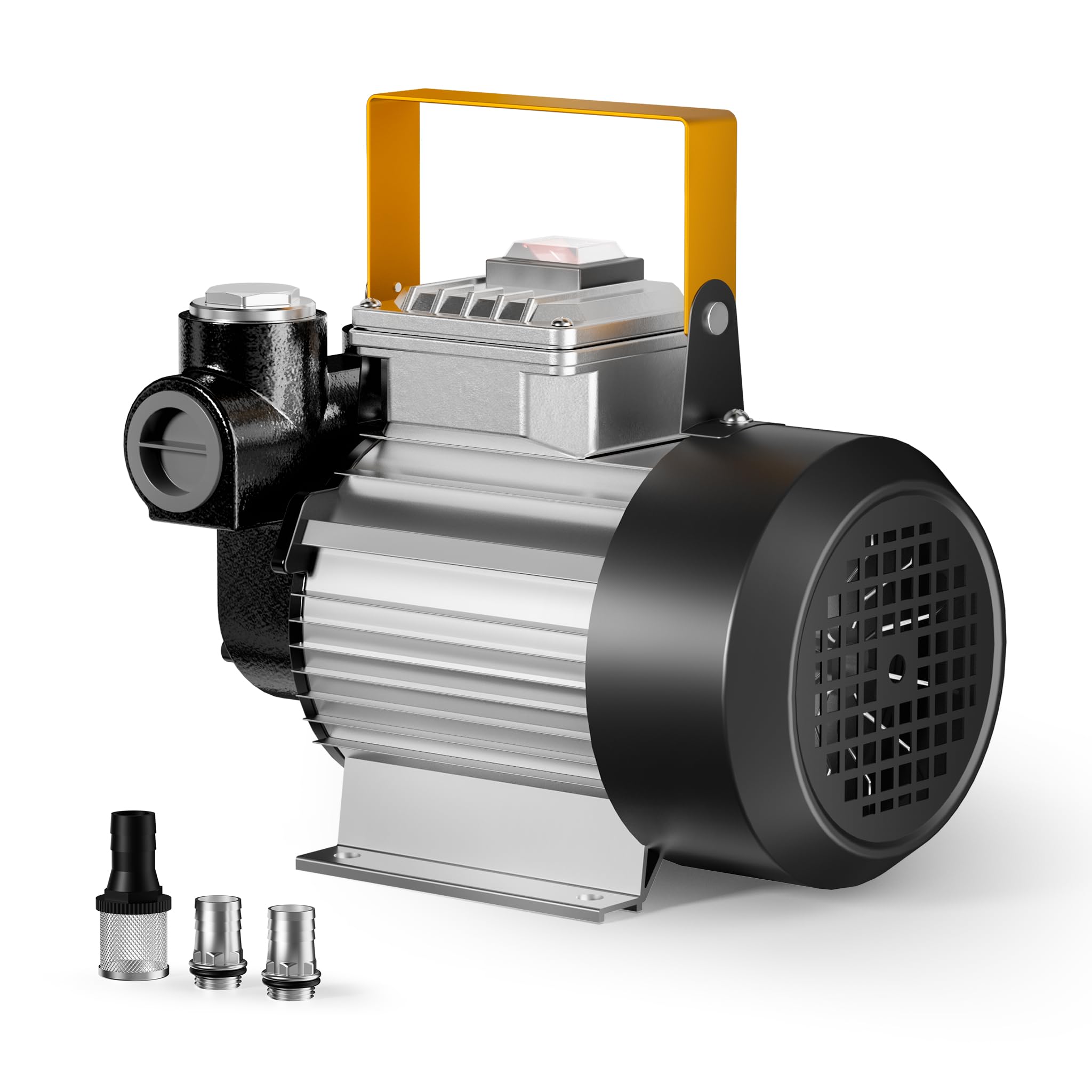 Wiltec Pompa do oleju napędowego i opałowego 550 W 20-60 l/min 260 V, samozasysająca, z ochroną przed przegrzaniem i uchwytem, do przepompowania