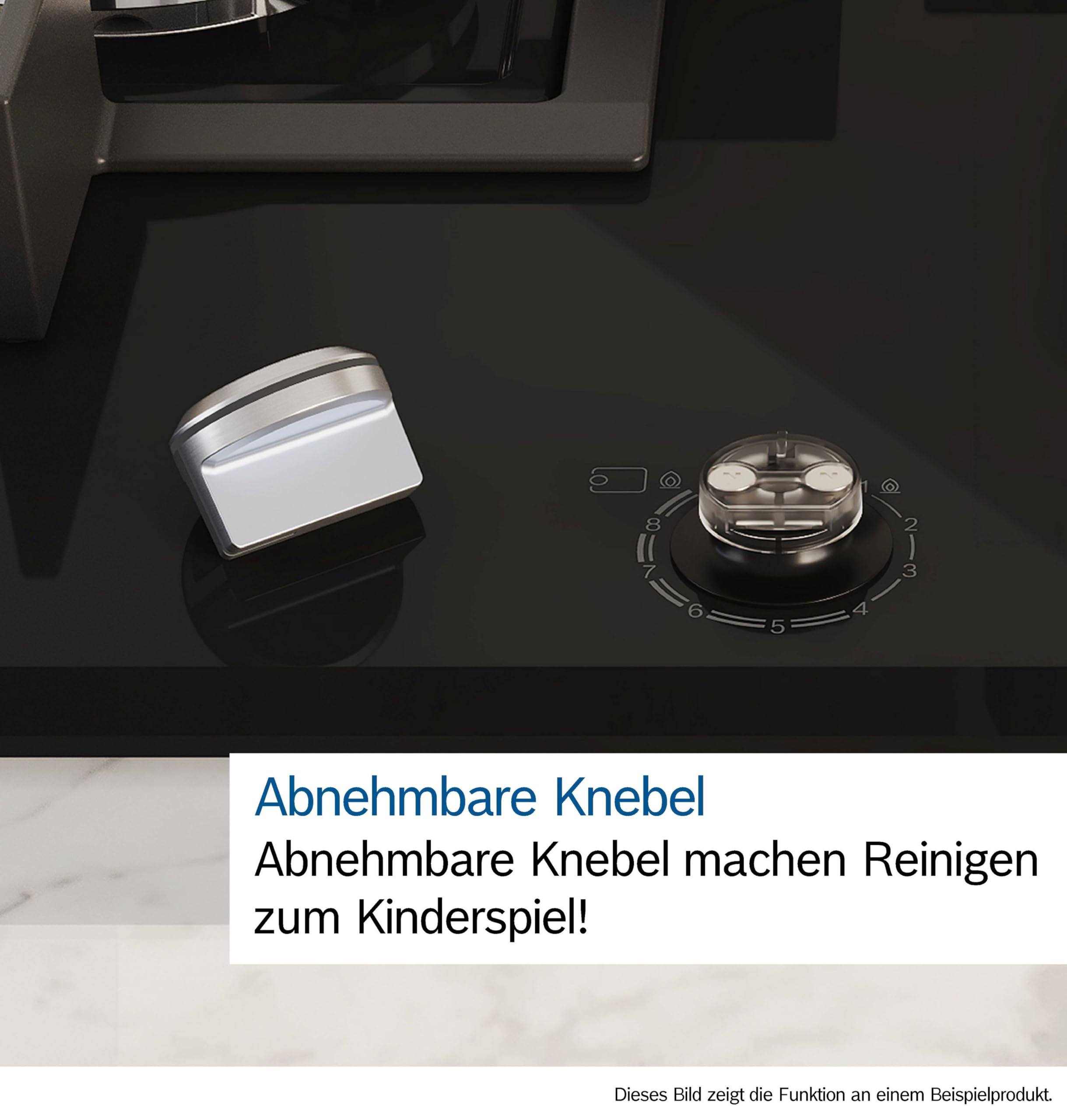 Bosch PRS9A6H40 Serie 8 Gaskochfeld, 90 cm, 9 FlameSelect Stufen, Touch Control, spülmaschinengeeignete Topfträger, Smart Hood Automatic, Home Connect, Sicherheits-Gasabschaltung, Schwarzes Hartglas