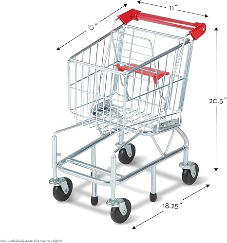 Miniatura 4 de Melissa & Doug - Carrito de compras con marco de metal resistente, Empaque estándar, Estándar