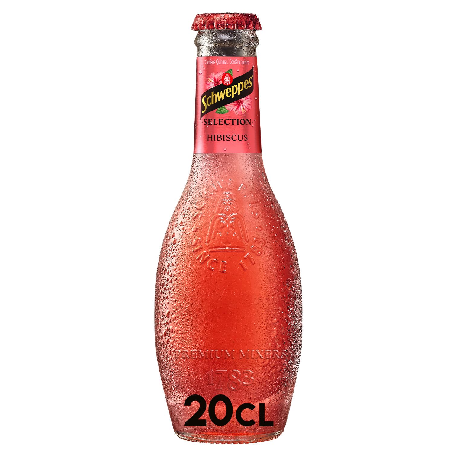 Schweppes Selection Tónica Hibiscus - Vidrio, Pack 6 cestas 4 x 20 cl (total: 24 botellas)