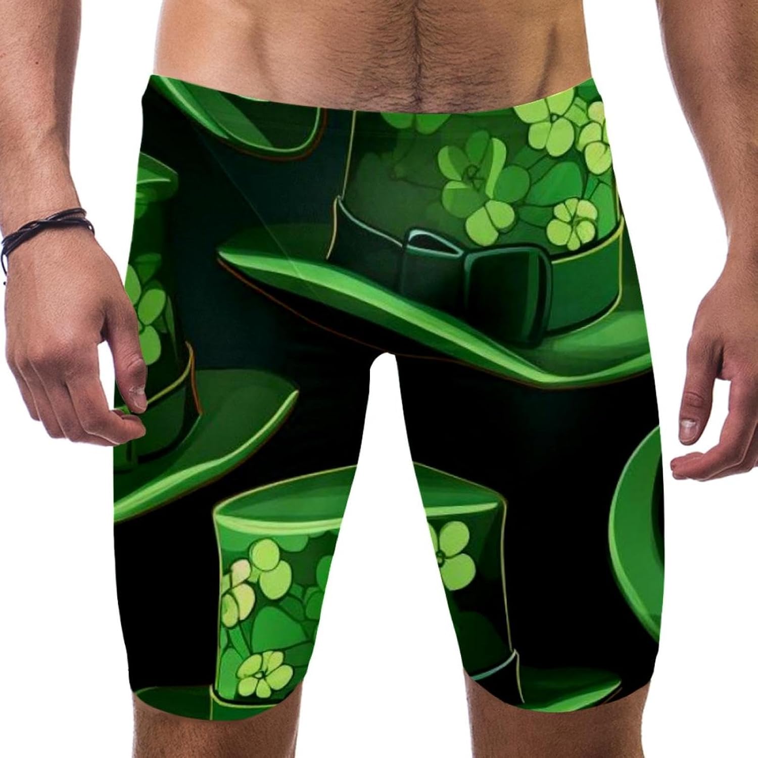 St Patrick's Day Boy's Swimming Jammers Swimming Shorts for Men's Swimming Trunks Tight