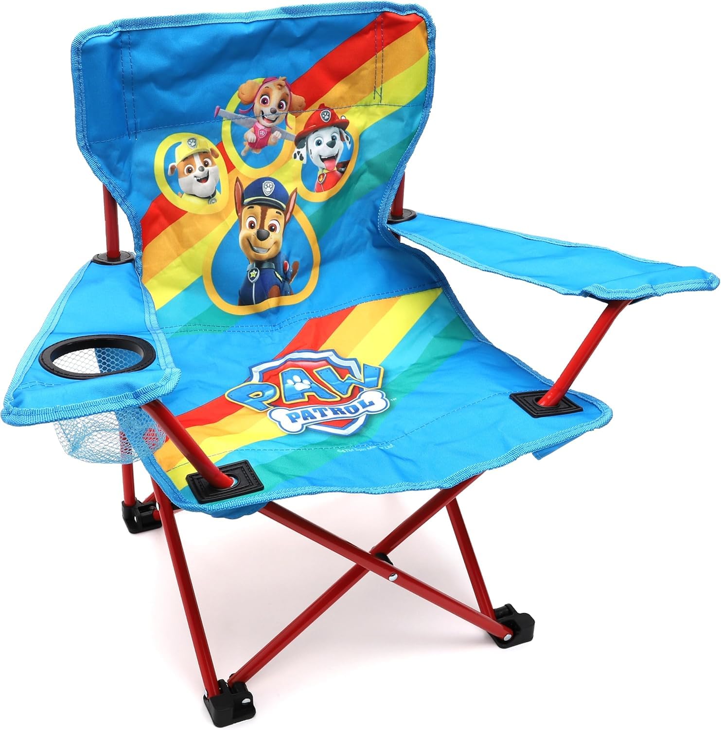 Toyland Paw Patrol Klappbarer Campingstuhl für Kinder mit Getränkehalter und Aufbewahrungstasche