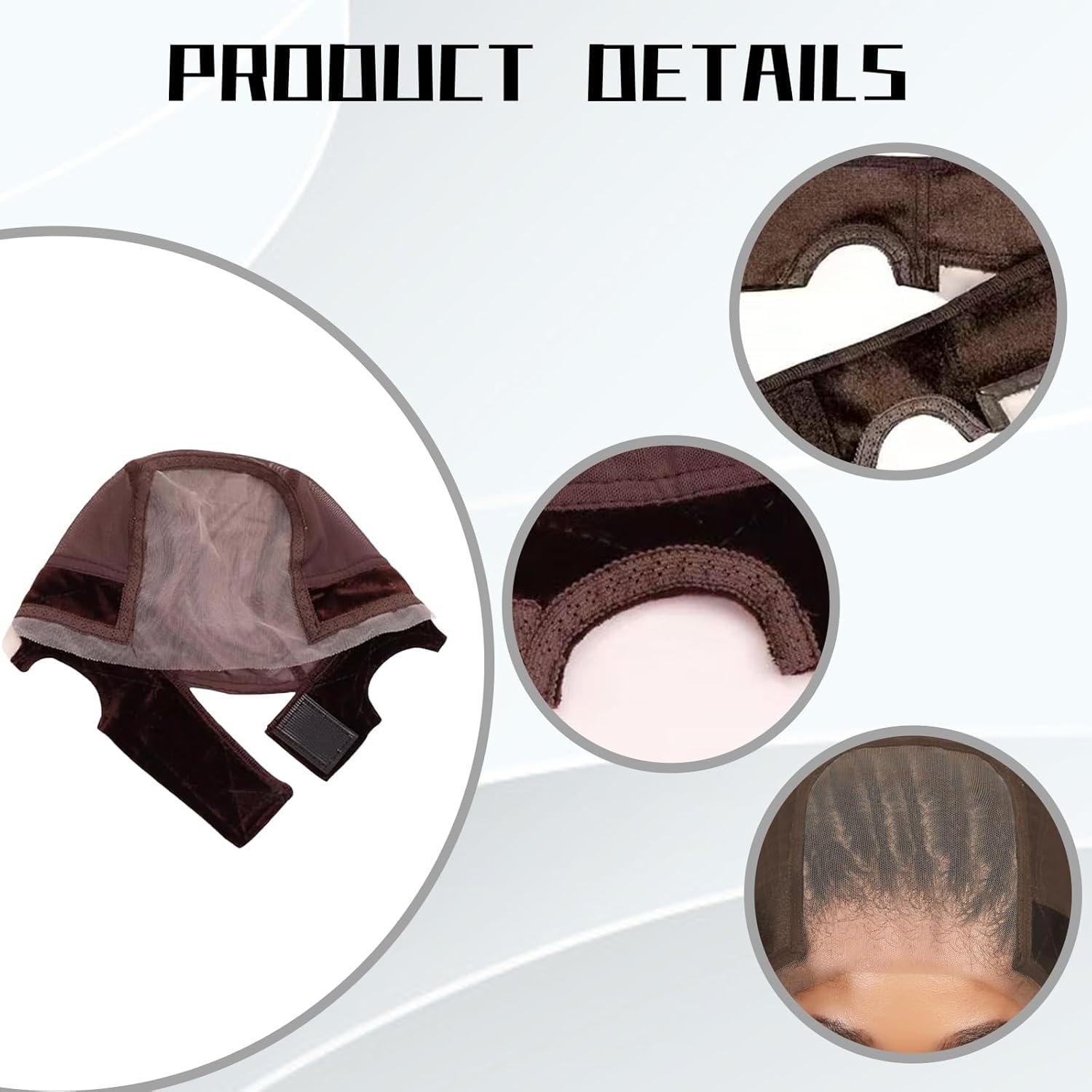 MittiJoy Wig Cap, Wig Cap for Women, Lace Front Wig Grip Cap, Bald Cap, Suitable for Various Wig Styles, Including Full Wigs, Lace Front Wigs Multicolor - Image 5 thumbnail