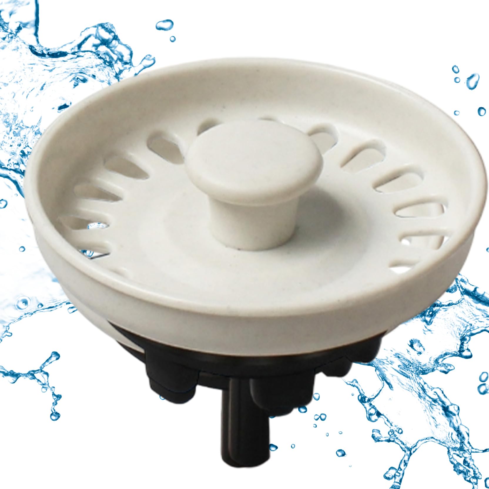 Sink Strainer Basket 3 Inch Portable Sink Drain Strainer Stopper for Ceramic Washbasin Kitchen Accessories Drain Basket