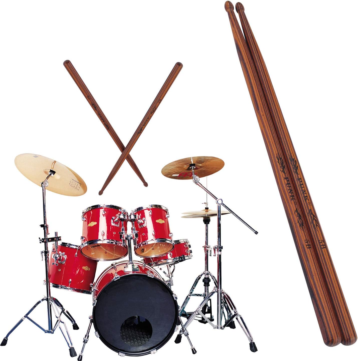 5B Wooden Drum Sticks Hard Maple Drumsticks Accessories Percussion Instruments : Musical Instruments