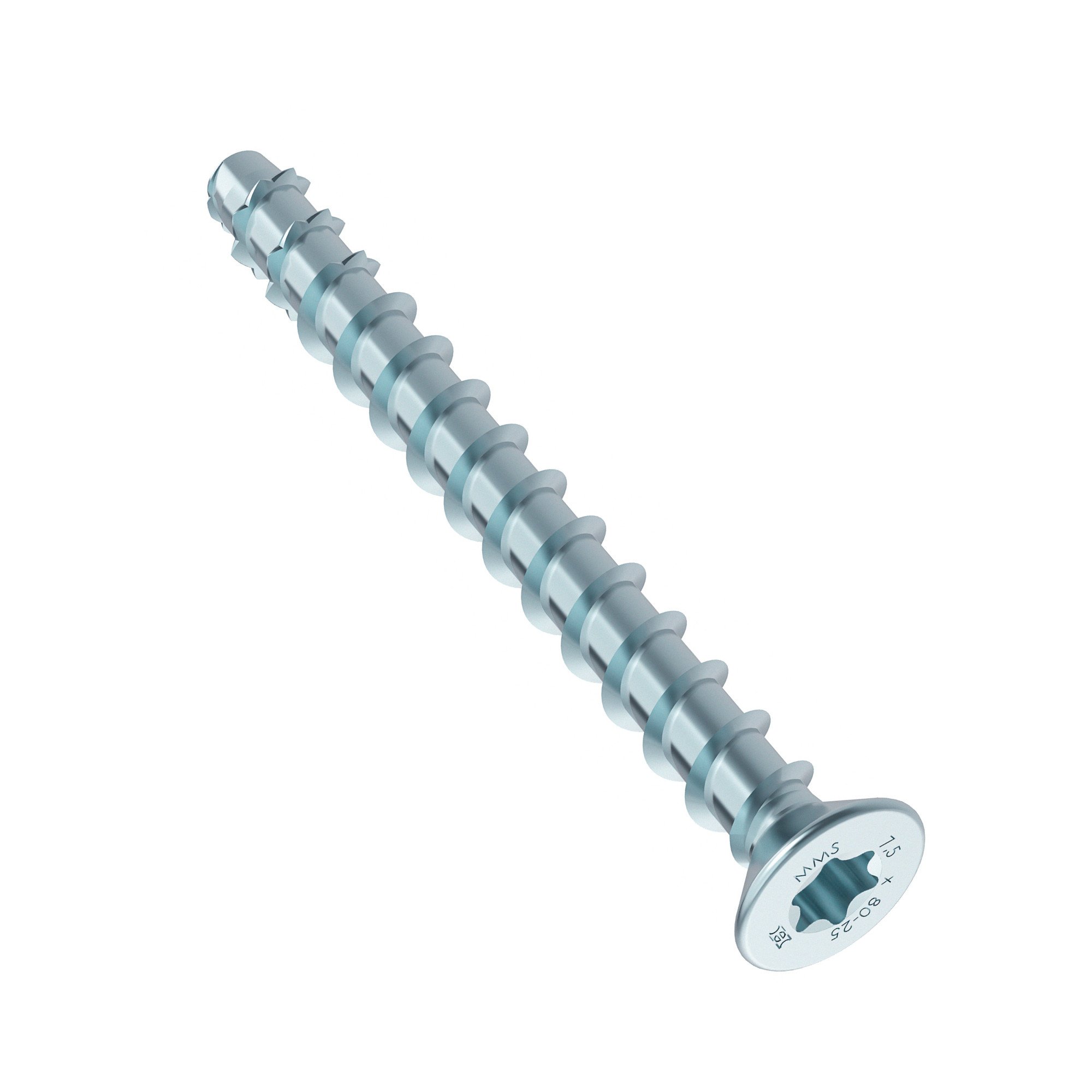 HECO MM Senkkopf Multi-Monti Schraubanker mit Zulassung, 7.5 x 60 mm, 100 Stück, verzinkt, 42590