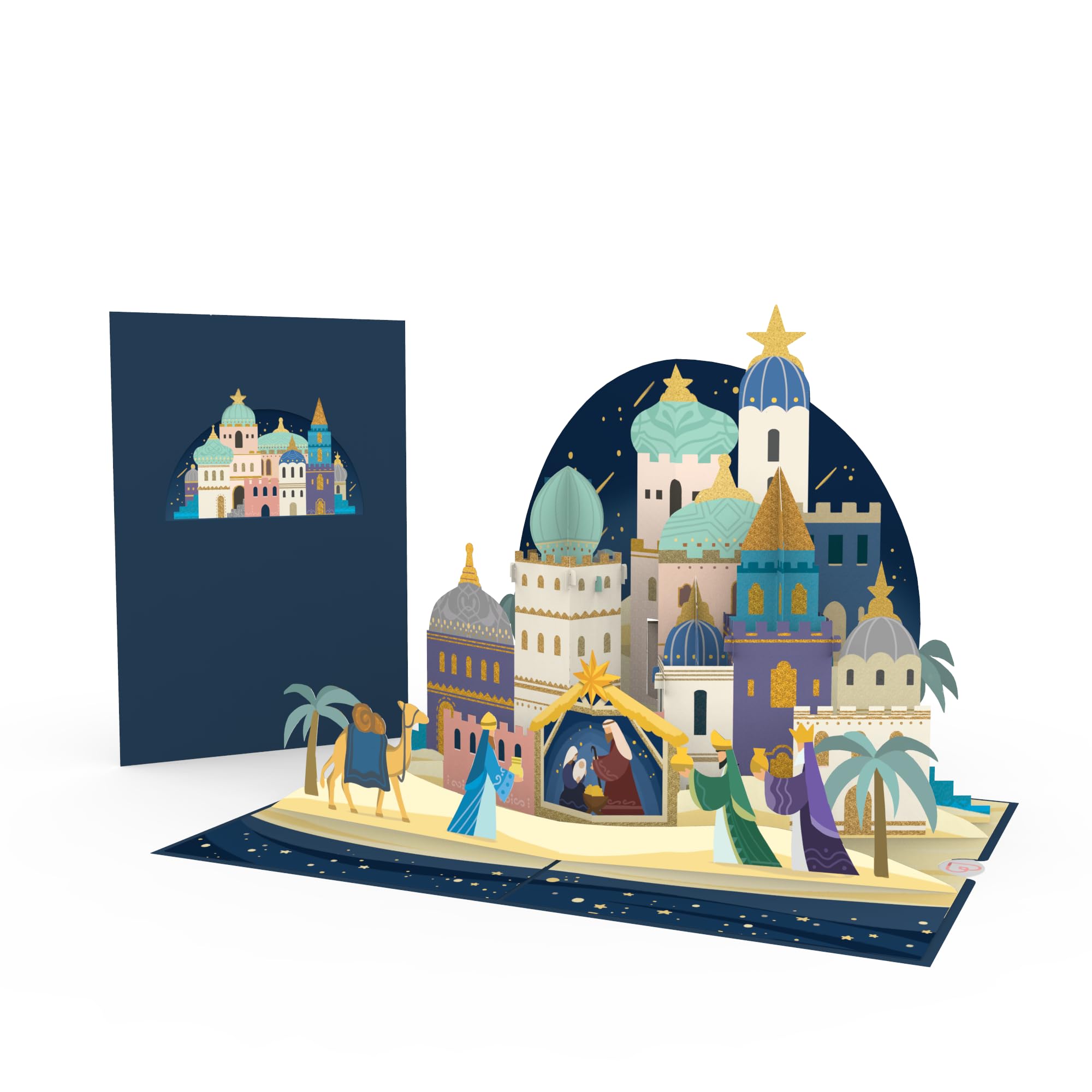 W36 Carte De Noël 3D Pop-up Avec Crèche, Carte De Vœux Pour La Période De L'Avent Et Pour Noël, Idée Cadeau Originale Pour Un Cadeau En Argent, Par Exemple