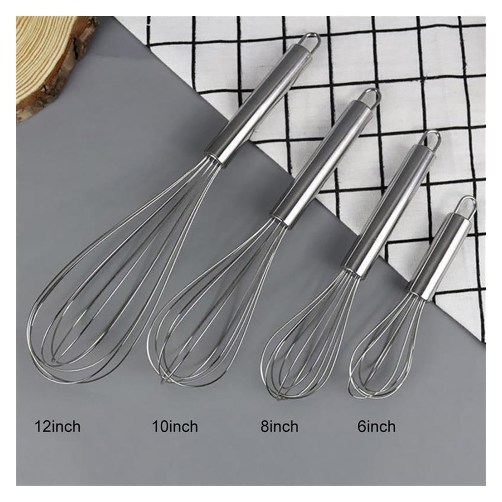 Mélangeur de beurre et de lait en acier inoxydable, ustensiles de cuisine, batteur à œufs en ballon, accessoires de cuisine manuels (couleur : XL) (V7 V8 V10 V11 V12 V15)
