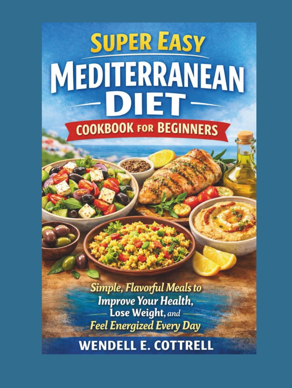Super Easy Mediterranean Diet Cookbook For Beginners: Simple, Flavorful Meals to Improve Your Health, Lose Weight, and Feel Energized Every Day
