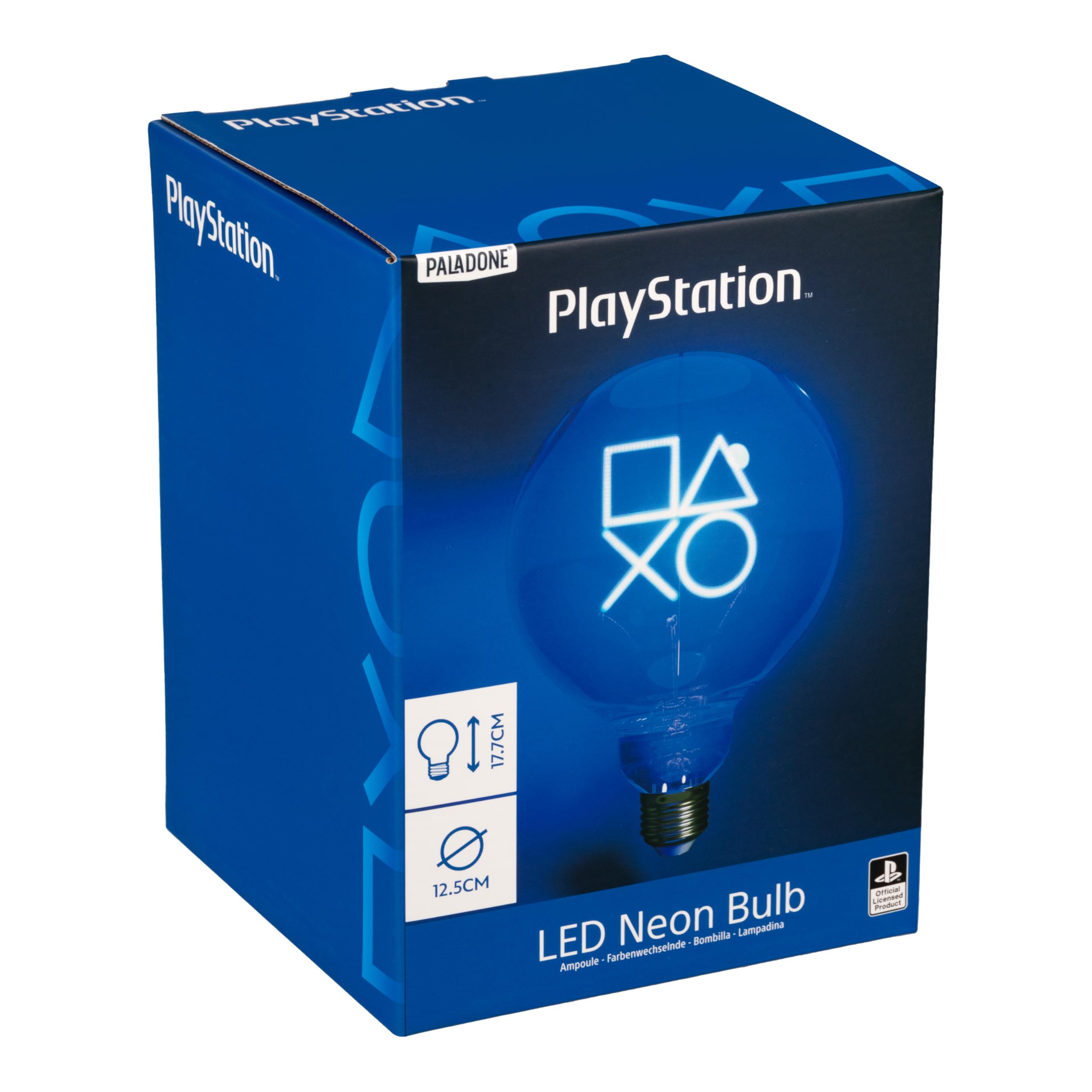 Paladone PlayStation Decorative LED Neon E27 Screw Bulb, Add to Any Edison Compatible Lamp - Image 4