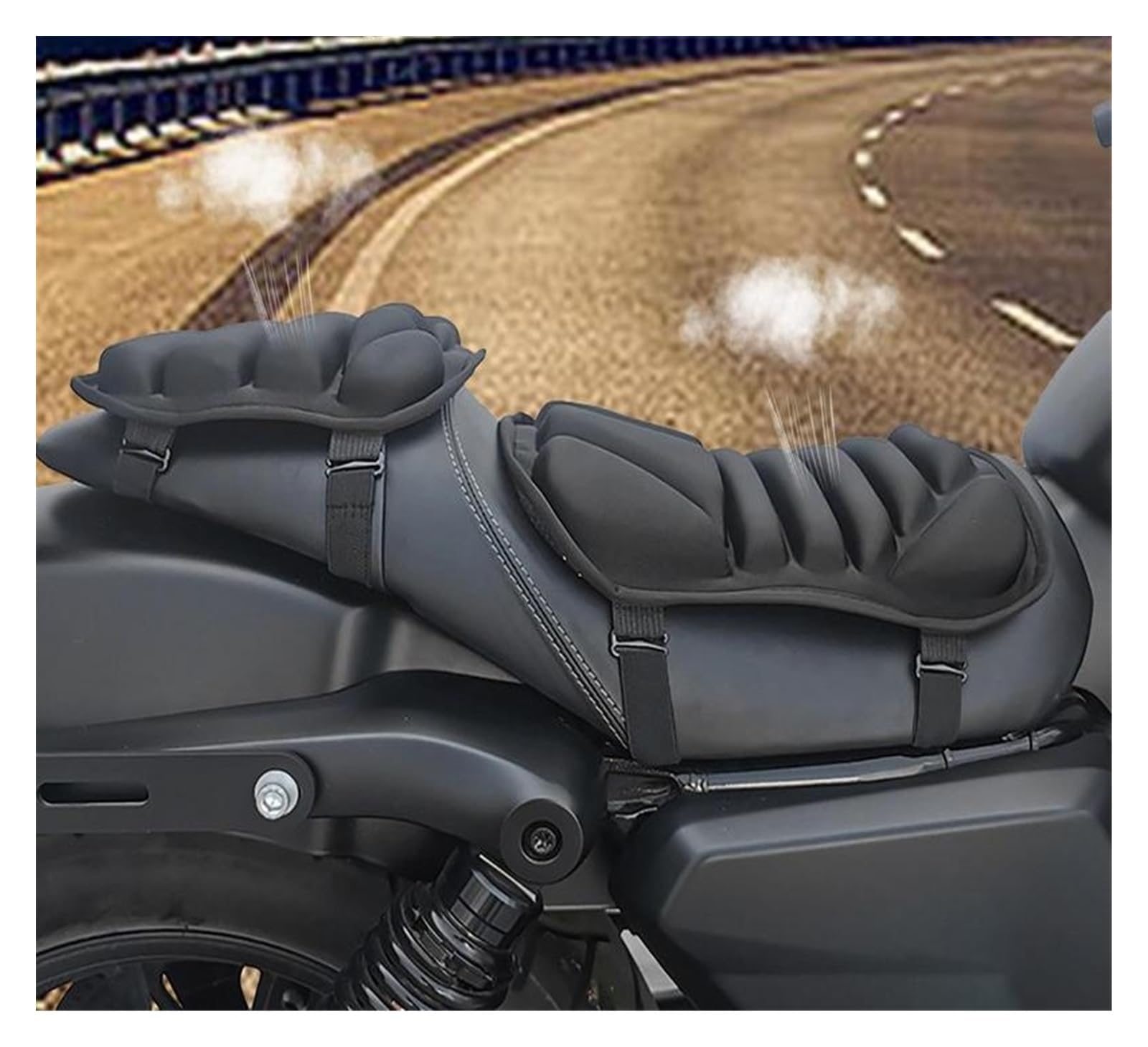 Fodera Sella Moto Cuscino Per Sella Da Moto 2 Pezzi Per Coprisella Traspirante Per