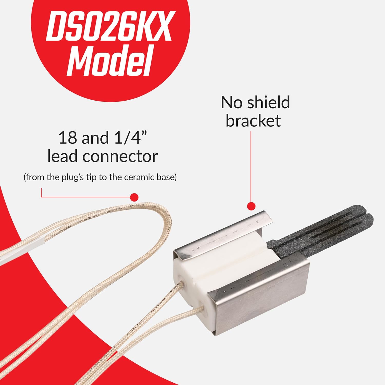 Oven Igniter Replacement DS026KX for 3164849400, IG94, AP3963540 - Premium Oven Igniter for Gas Stove