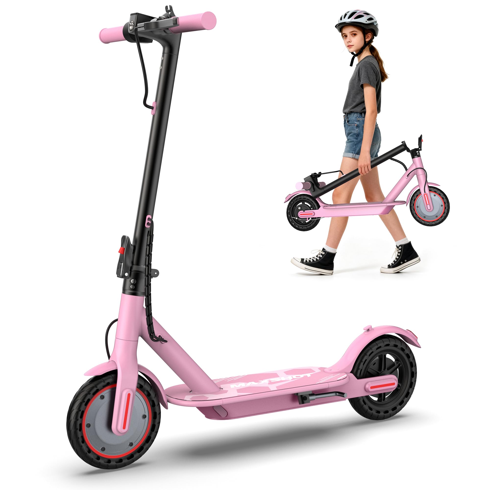 MAXSHOT Electric Scooter Adults Big Kids Top Speed 9 16 19 22MPH 10 12 16 21 50Miles Range