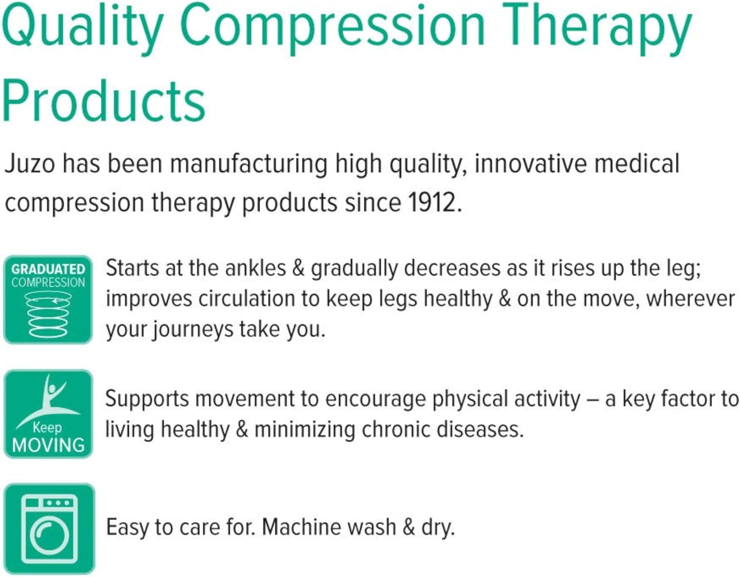 Juzo Basic 4410 Knee-High 15-20 mmHg Closed Toe Compression Stocking – Men & Women, Short