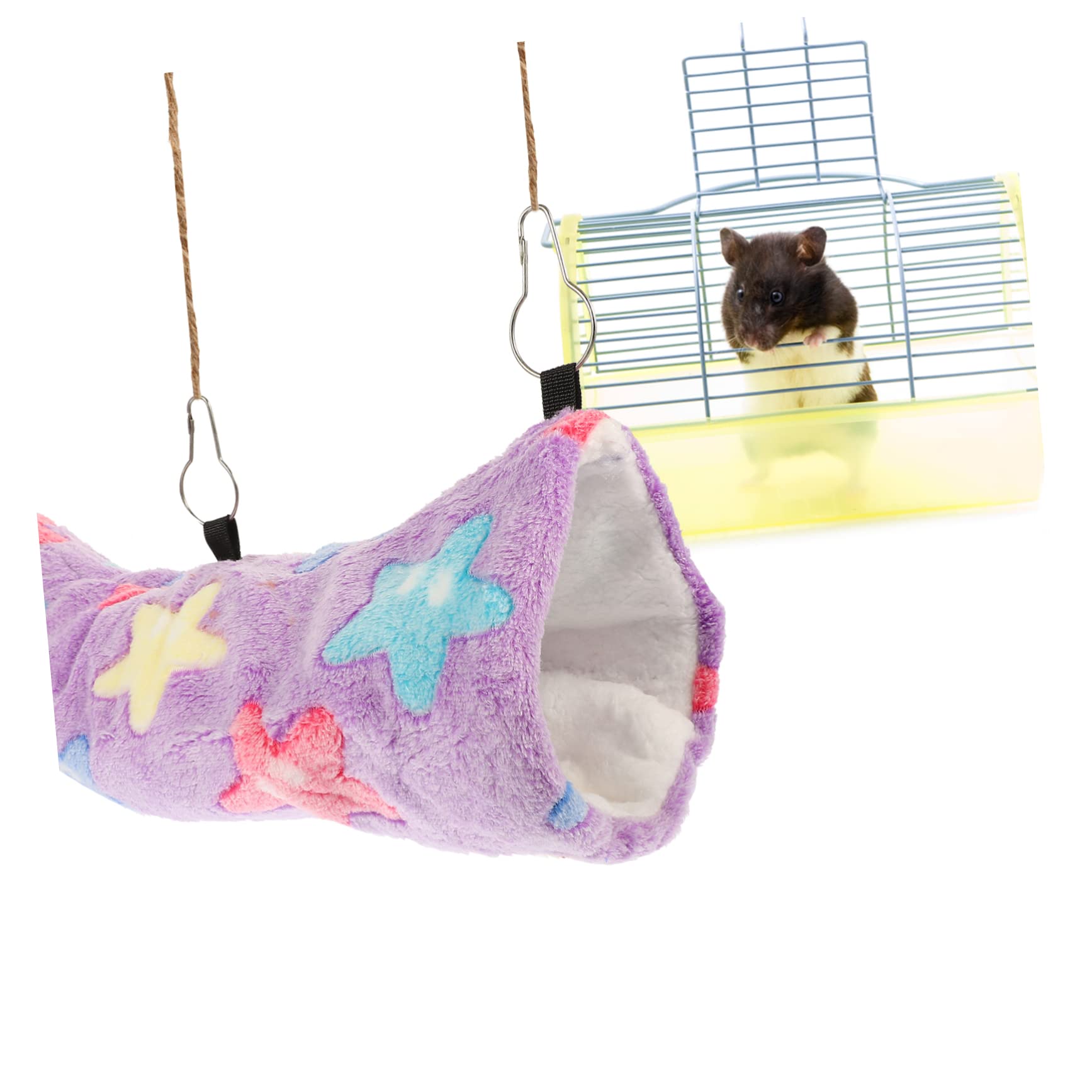 Beavorty 3stücke Hängematte Für Kleine Tiere Weiche Warme Hängeschaukel Für Hamster Frettchen Und Meerschweinchen Für Käfige Baumwolle Einfach Zu Befestigen Für Jahreszeiten