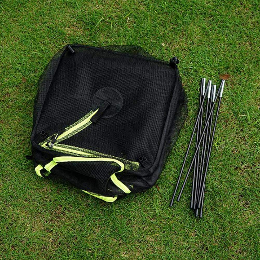 4 Schichten Camping Trockenes Netz Mit Reißverschluss, Outdoor Trocknungsnetz Faltbare Drying Net Trocknen Rack Mit Tragetasche, Kann Stehen Oder Hängen (Rot+Schwarz)
