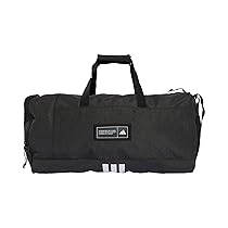 adidas Mixte 4ATHLTS DUFFEL BAG MEDIUM, black, white, One size