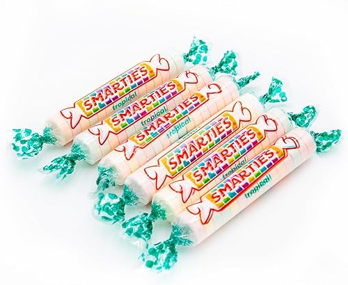 Miniatura 5 de SMARTIES TROPICAL - Rollos de dulces de 2 libras  Smarty Candy Bag a granel  Surtido de sabores tropicales afrutados, sin gluten, apto para veganos,