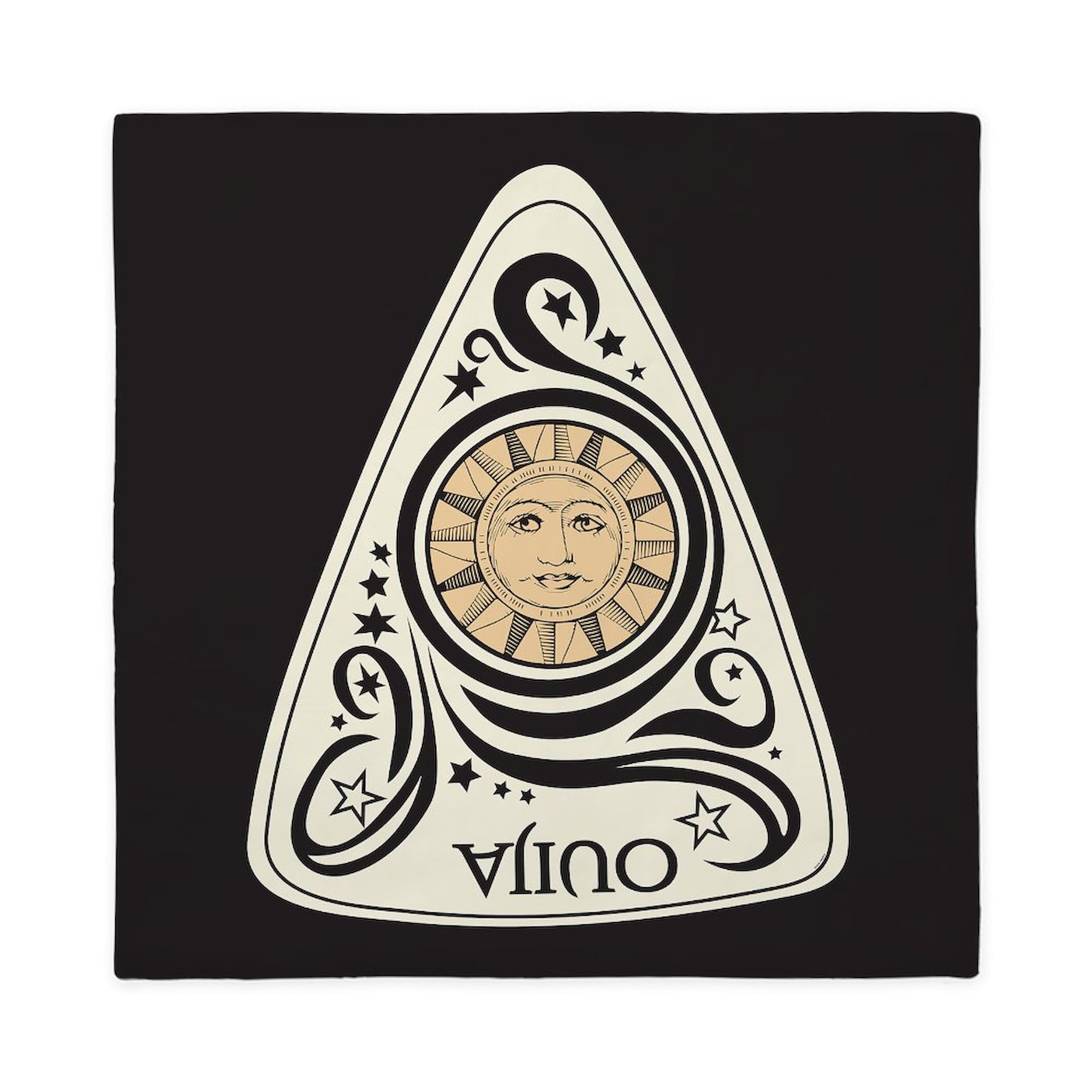 CafePress Ouija: Sun = Yes Queen Duvet Cover, Printed Comforter Cover, Unique Bedding