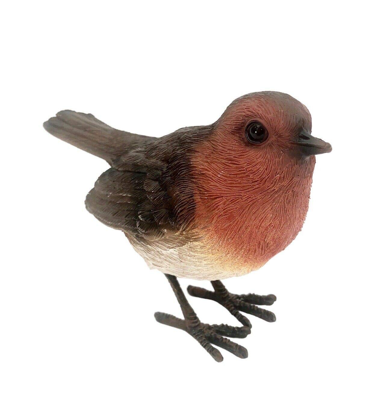 Homes on Trend Garden Robin Bird Ornament Statue Decorative Birds Décor Resin Freestanding
