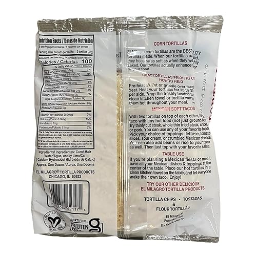 Miniatura 3 de El Milagro - Tortillas de maíz de maíz Munchie Box Reserve (plástico, (6) paquetes de 10 onzas)