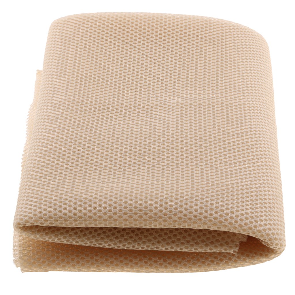 D DOLITY Universale Altoparlante Panno 1.4 * 0.5m Stoffa Antipolvere per Casse Acustico - Beige