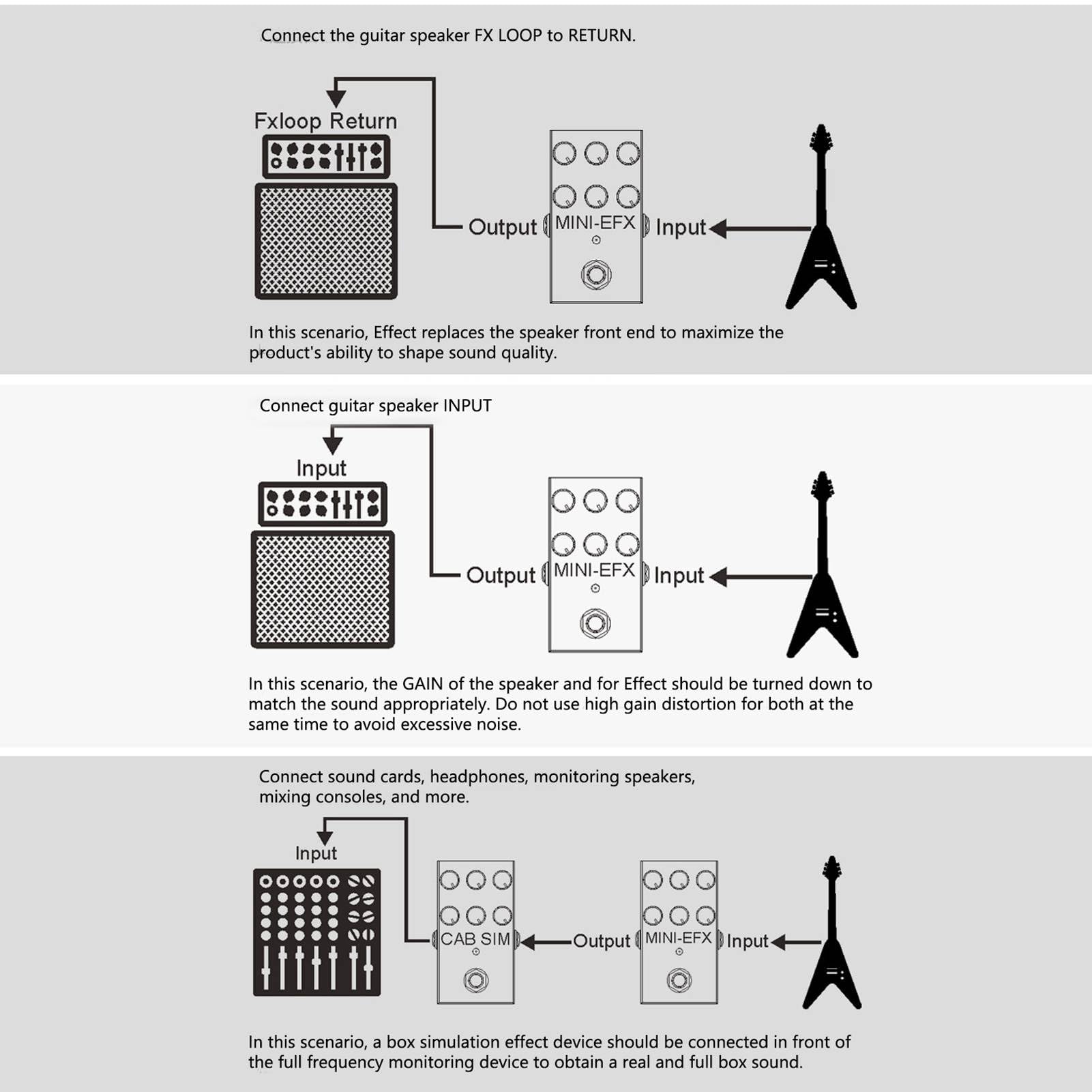 aqxreight Mini Pedale Effetto per Chitarra Design Compatto 9 Toni Versatili Prestazioni Migliorate per Musicisti di Chitarra Elettrica Esplora il Tuo Strumento Musicale Sonoro
