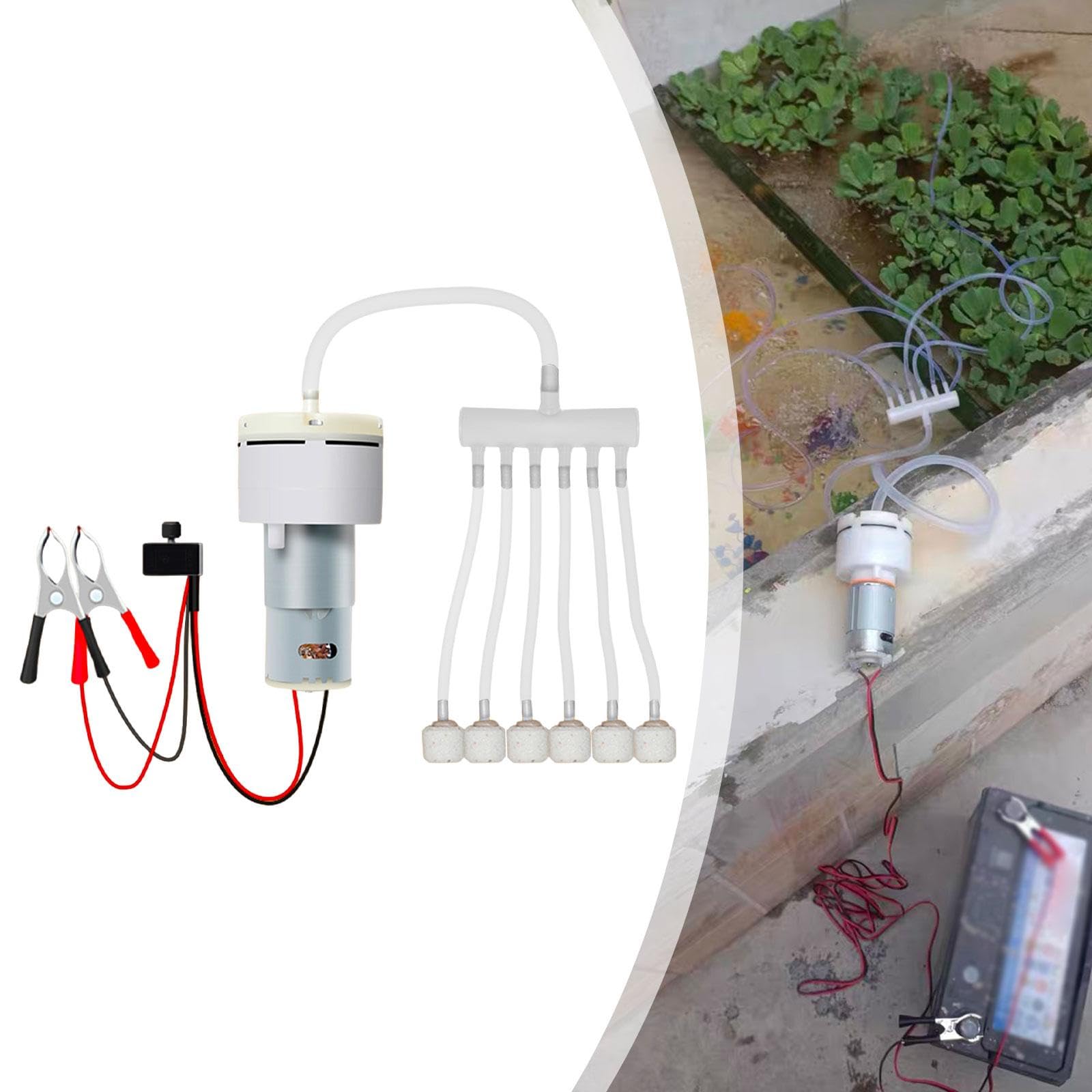 Mini Pompa Acquario Aeratore Portatile Silenzioso Bubbler Materiale PP Accessori Adatta per Pesci Auto Ambienti Ridotti Applicazioni Esterne, Stile 2