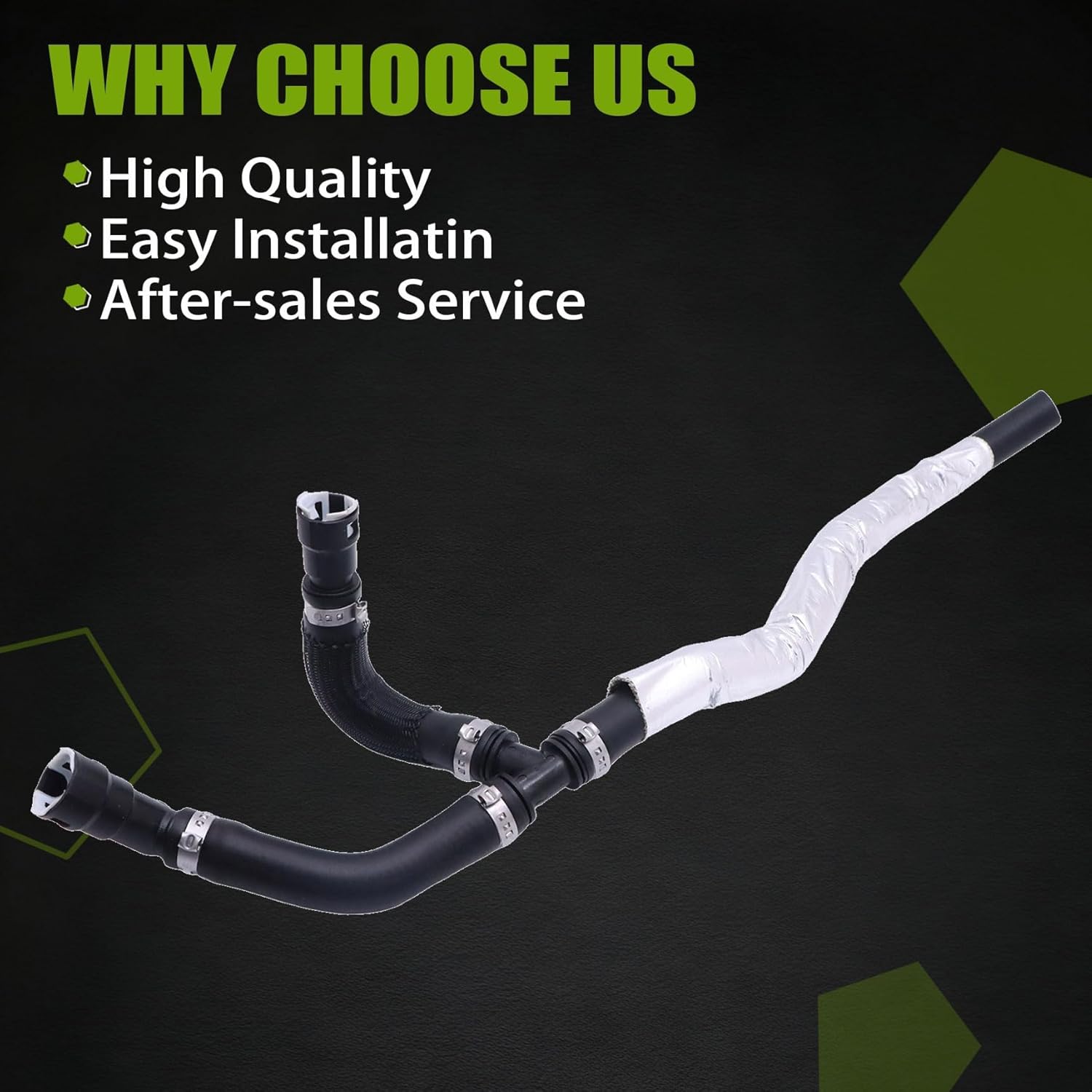 Heater Water Inlet Hose JL1Z18472B, JL1Z-18472-B HVAC, Fit for Lincoln Navigator, Fit for Ford Expedition 3.5L V6 2018-2021 Heater Hose
