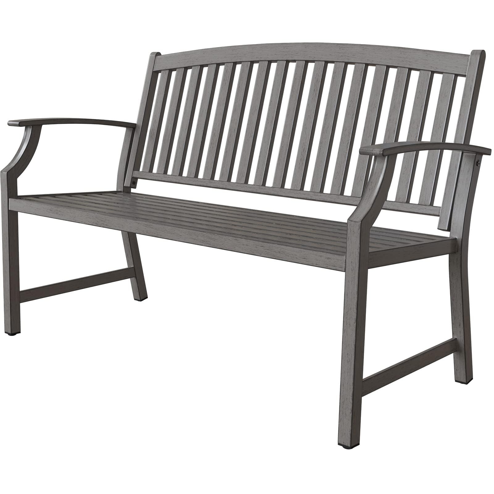 Grand patio Outdoor Bench, Garden Bench with Anti-Rust Aluminum Steel Metal Frame, Choice of Colours, Suitable for Indoor, Outdoor, Patio, Park (Gray) โ image 1