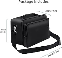 Vista 7 de Wigearss Travel Case for Xbox Series X, Carrying Case with Detachable Shoulder Strap, Large Capacity, Protective Storage Bag for Xbox Series X