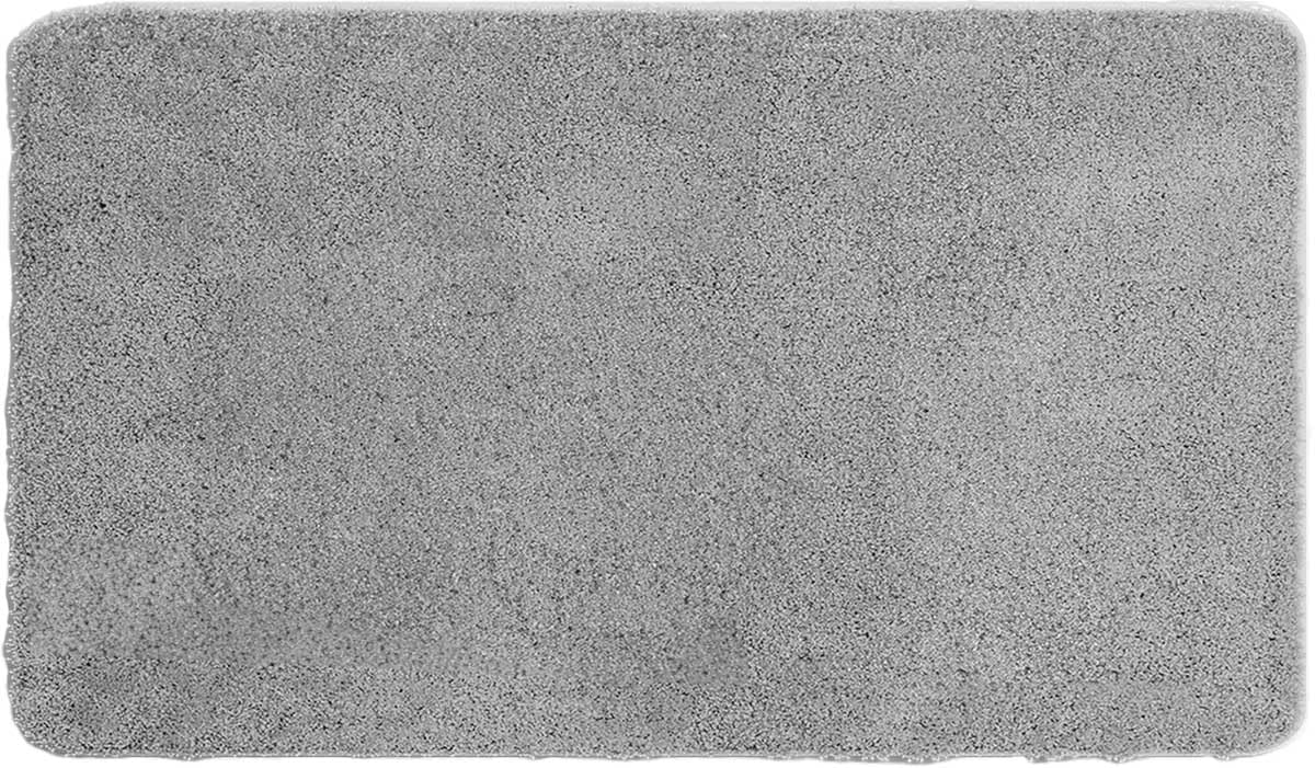 Tapis de bain Lana 70x120 cm gris en coton épais pour salle de bain